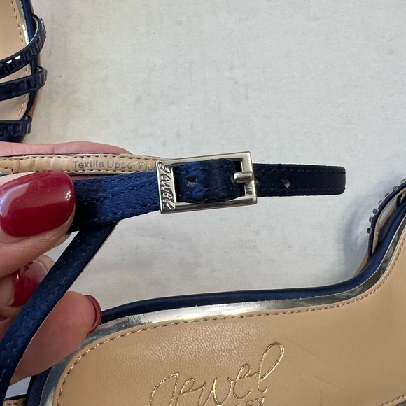 Jewel Badgley Mischka Ocean Kitten Heel Embellished Sandal - Picture 5 of 9